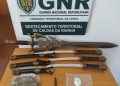 Apreendidas quatro espadas a dois homens e uma mulher em Peniche