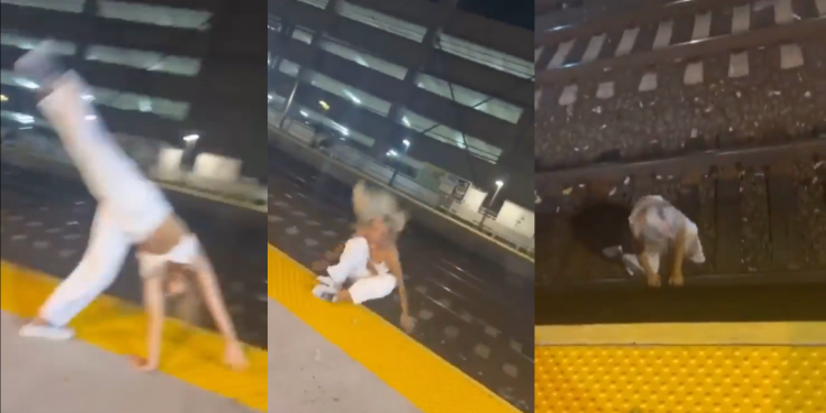 Jovem cai em linha do metro durante gravação de vídeo para o TikTok