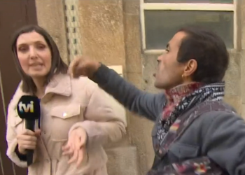 Repórter da TVI agredida em direto em Matosinhos