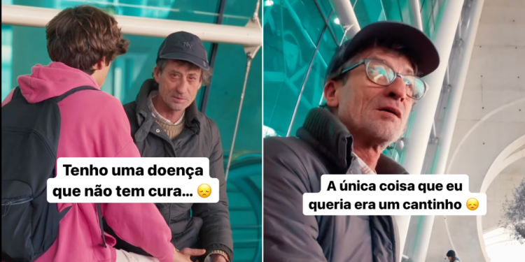 Youtuber português tira sem-abrigo da rua e ainda lhe oferece mais de 20 mil euros