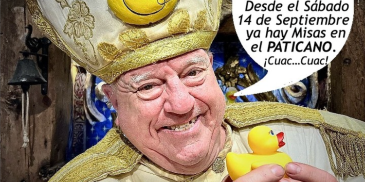 Paticano: Igreja de Madrid tem como Deus um pato de Borracha